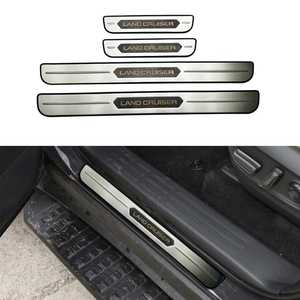 Trim cetakan lecet ambang pintu luar cocok untuk Toyota Land Cruiser Prado J250 LC250 2024 baja tahan karat - Product Image 1