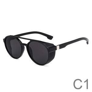 Gafas <span class=keywords><strong>de</strong></span> <span class=keywords><strong>sol</strong></span> redondas para <span class=keywords><strong>mujer</strong></span> <span class=keywords><strong>con</strong></span> <span class=keywords><strong>filtro</strong></span> <span class=keywords><strong>UV</strong></span> 400 Opciones <span class=keywords><strong>de</strong></span> marco <span class=keywords><strong>de</strong></span> PC azul y amarillo - Product Image 2