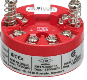 Transmisor de Temperatura de 2 Hilos PR 5335D de P-R Electronics, HART 5 con Pt100...Pt1000 - Product Image 1