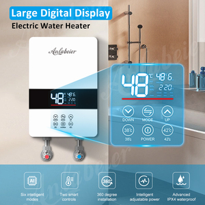 2026 Tankless Water Heater 3000-6000W 220-240V Touch Control App-Controlled Stainless Steel <b>Heating</b> IPX4 Waterproof LED - Product Image 5