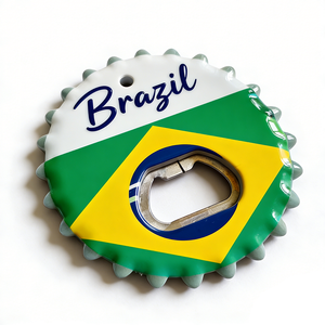 Collezione Souvenir California Brasile Camerun Bolivia Canberra Tour del <span class=keywords><strong>Mondo</strong></span> Apribottiglie in Ceramica Magnete da Frigo - Product Image 4