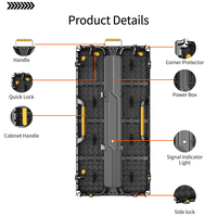 Pantalla LED de Alquiler para Conciertos y Eventos, a Todo Color, P3.91 P4.81 HD, Alto Brillo, 7680Hz de Frecuencia de Actualización, Panel de Pantalla para Escenario de Montaje Rápido