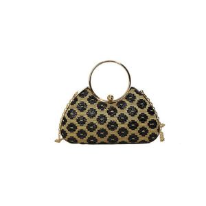 Clutch-Abendtasche für Damen, glitzernde Handtasche mit Strass-Kette für Hochzeit und Party - Product Image 1