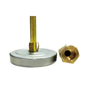 Thermomètre bimétallique de longueur personnalisée de type radial axial Thermomètre de tuyau en ligne à cadran en acier inoxydable 304 pour chauffe-eau - Product Image 4