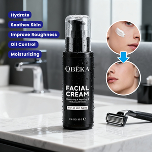 Crème <span class=keywords><strong>visage</strong></span> anti-âge pour <span class=keywords><strong>homme</strong></span> de qualité professionnelle QBEKA avec <span class=keywords><strong>SPF</strong></span> 20, hydratation quotidienne et réduction des rides - Product Image 1