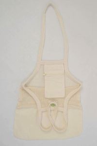 Sacs d'épicerie réutilisables Sac en filet en maille de coton biologique avec poignées Fond renforcé Shopping Groceries Beach Tote Produce bags - Product Image 3