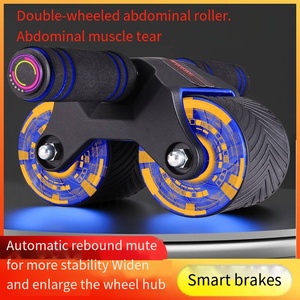 <strong>Fat</strong> <strong>Reduce</strong> Abdominal Roller Ab Wheel Fitness Home Gym Workout Equipment Plastic Wheels <strong>Exercise</strong> Sliders Muscle Trainer - Product Image 4