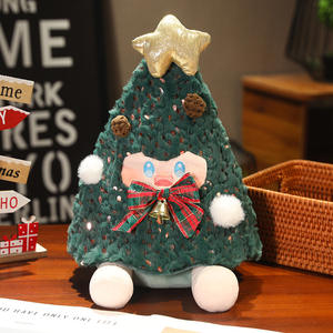 Meilleurs ornements de Noël 2025 : Gnomes en peluche, cerfs, bonhommes de neige, jouets en peluche brodés pour la table de Noël, unisexe - Product Image 5