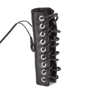 A new type of male masturbation device with electric shock interest leather and sperm lock ring