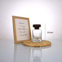 Bouteille diffuseur ronde en verre de luxe moderne, vide, transparente, pour parfum et aromathérapie, 120 ml, estampage à chaud, vente en gros
