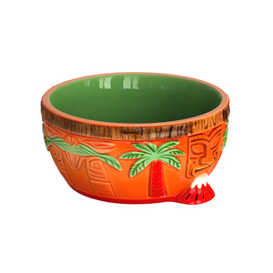 Tigelas Grandes de Cerâmica Estilo Tiki Personalizadas para Cães, Tigela Pesada de Cerâmica para Ração e Água, Tigela de Alimentação para Cães Pequenos, Médios e Grandes - Product Image 3