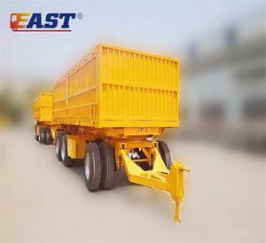 Remolque <span class=keywords><strong>de</strong></span> acero <span class=keywords><strong>de</strong></span> 3 ejes del Este, valla alta, camión, 20T, 30T, para <span class=keywords><strong>transporte</strong></span> <span class=keywords><strong>de</strong></span> carga a granel agrícola, remolque completo - Product Image 3