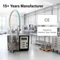 Machine de remplissage de table SINBON avec pompe à engrenages, remplisseuse automatique de liquides pour bouteilles de 250 ml (lait, eau, jus, miel, crème, semi-liquides)