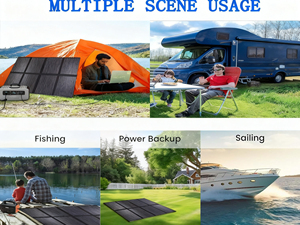 แผงโซลาร์เซลล์ ALECTER 1000W แบบพับได้ 10 แผง ETFE ประสิทธิภาพสูง 25% กันน้ำ IP65 เครื่องชาร์จพกพาสำหรับสถานีไฟฟ้า รถบ้าน และการตั้งแคมป์ - Product Image 3