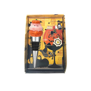 Halloween Pumpkin Pig Wine Stopper Set Aluminum Alloy Conical Bottle Seal For Red Champagne Wine - Product Image 1