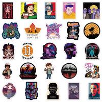 50 autocollants graffiti Stranger Things imperméables, classiques, pour bagages, tasses, skateboards, vente en gros, décoratifs