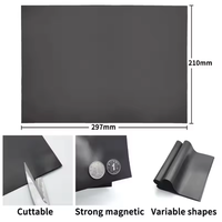 A4 Selbstklebender Gummi Flexibler Magnet 0,8/1mm Schwarze Magnetfolie Kühlschrank Foto Bild DIY Kreative Dekoration Einfach zu Schneiden