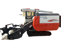 Moteur diesel turbo 4 cylindres d'occasion pour moissonneuse-batteuse de riz et de blé EX108Q-S, avec tarière de déchargement longue et faible perte de grain