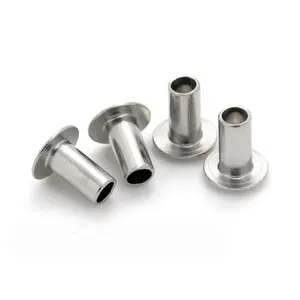 China Rivets Manufacturer Pan Flat Head Semi-hollow Semi-tubular Rivets Aluminium Stainless Steel Semi Tubular Rivet