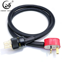 Cable de Alimentación para Audiófilos YIVO XSSH OEM ODM DIY OFC OD16mm, 250V 15A, Enchufe IEC de PVC para Amplificador, Sistema HIFI para Auto