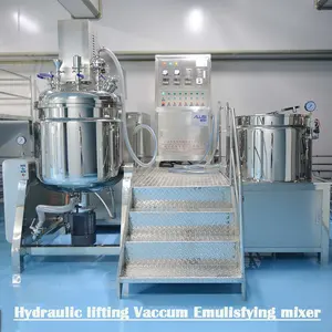 Misturador de mistura química para máquinas, emulsificador a vácuo, cremes 200-500L, homogeneizador, emulsificador a vácuo