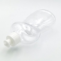 Bouteilles de shampoing vides en plastique transparent de 16oz, 500ml, Lotion pour le corps, lavage de la vaisselle, détergent, bouteilles de liquide de bain avec capuchon rabattable