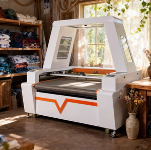 Laser Cutter 1600*1000 quần áo da/Dệt/vải CO2 máy cắt laser với cán bảng - Product Image 3