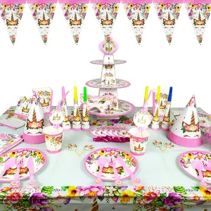 批发儿童生日派对餐具套装用品蛋糕装饰