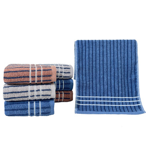 Pure Cotton Striped Face Towel 35x75cm Thickened <b>Gift</b> <b>Set</b> For Supermarkets And Stores Customizable Logo - Product Image 3