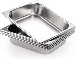 อุปกรณ์จัดเลี้ยงร้านอาหารสไตล์อเมริกัน ถาดสแตนเลส GN Pan ขนาด 1/3 GN Pan - Product Image 1
