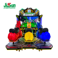 Machine de simulation de courses de chevaux à pièces, jeu de course, construction en métal et plastique, matériel stable pour 3 joueurs, intérieur