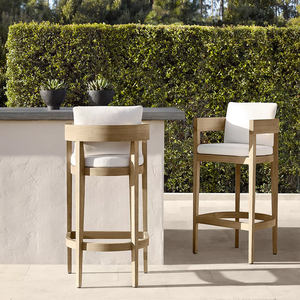 Modern Anti-Corrosion <strong>Teak</strong> Outdoor <strong>Dining</strong> Set Solid Wood <strong>Tables</strong> and Chairs Water Resistant for Courtyard Villa Garden Leisure - Product Image 3