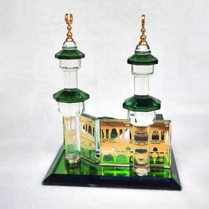 Ramadan Creative Gold Crystal Glass Lantern Elegant Muslim Party <b>Table</b> Decoration Eid Mubarak Home Decor Supplies - Product Image 1