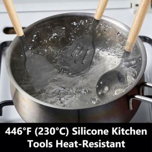 12Pcs Kitchen Accessories Cooking <b>Tools</b> Food Grade Kitchenware Spoon <b>Silicone</b> Cooking Kitchen Utensils Set With Storage Bucket - Product Image 3