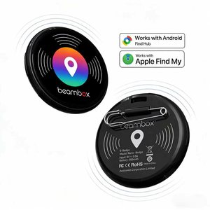 Localizador inteligente Beambox Nano Badge con función de búsqueda compatible con dispositivos Android y Apple para rastrear llaves o bolsos. - Product Image 1