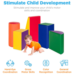 Thời gian chơi trượt không thấm nước không độc hại vật liệu an toàn bọt khối leo mềm chơi cho sân chơi trong nhà leo Bộ - Product Image 3