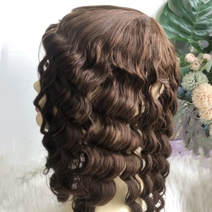 EMEDA-<span class=keywords><strong>Prótesis</strong></span> de <span class=keywords><strong>pelo</strong></span> de piel fina para <span class=keywords><strong>mujer</strong></span>, cutícula completa alineada, inyección de <span class=keywords><strong>pelo</strong></span> humano rizado - Product Image 3