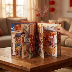 Libro 3D Pop-Up Personalizzato per Bambini, Copertina Rigida, Interattivo, Educativo, Storie con Cartoni Animati, Regalo Stampato - Product Image 2