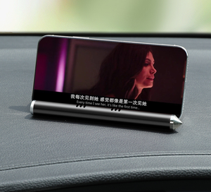 โลโก้ที่กำหนดเองอลูมิเนียมอัลลอยด์แบบพกพารถที่จอดรถชั่วคราวโทรศัพท์มือถือหมายเลขบัตรแผ่น - Product Image 3