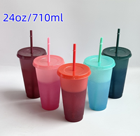 Nouvel arrivage de gobelets en plastique réutilisables pour boissons chaudes et froides gobelets en pp transparents gobelets en plastique PP durs et épais à bulles boba