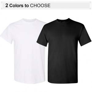 Personnalisé 180g 100% coton <span class=keywords><strong>T-shirt</strong></span> vierge grande taille T-shirts unis avec impression de logo personnalisé pour hommes - Product Image 2