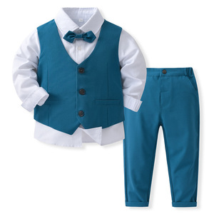 Costume de garçon pour enfant, pour un <span class=keywords><strong>mariage</strong></span>, un anniversaire ou une fête formelle - Product Image 1