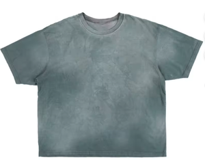Wholesale Custom Heavyweight Distressed Gradient <strong>Turquoise</strong> Men's <strong>T</strong>-<strong>Shirt</strong> Vintage <strong>Shirt</strong> for Men Organic Cotton Sleeve <strong>t</strong> <strong>Shirt</strong> - Product Image 6