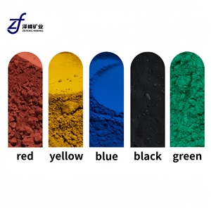 Pigmento Inorgánico en Polvo de Óxido de Hierro Fe2O3 (Rojo/Amarillo/Negro/Marrón/Verde) 100% Pureza Grado Industrial para Recubrimiento de Concreto - Product Image 5