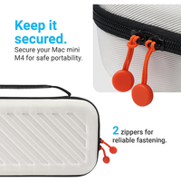 Sac de voyage EVA sur mesure compatible avec Mac Mini M4 Pro, grande capacité pour clavier Trackpad et pièces d'alimentation