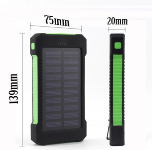 Banque d'énergie solaire portable haute capacité 8000mAh étanche IP68 double USB affichage de la vitesse de charge rapide chargeur de téléphone portable USA - Product Image 6
