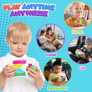 2 jouets sensoriels Montessori, autocollants décoratifs, jeu <span class=keywords><strong>de</strong></span> <span class=keywords><strong>motricité</strong></span> fine, matériau TPE/TPR, silencieux, essentiel pour les voyages, éducatif - Product Image 4