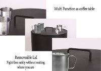 Brasero d'extérieur rond de grande taille en acier inoxydable à faible émission de fumée avec tiroir, pour copeaux de bois, vente en gros de haute qualité