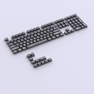 Vente en gros <span class=keywords><strong>de</strong></span> capuchons <span class=keywords><strong>de</strong></span> touches en cristal en stock, profil MDA, petit ensemble complet <span class=keywords><strong>de</strong></span> 119 touches, transparent pour PC - Product Image 2