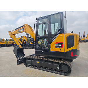 Miniexcavadora China de 5.5 Toneladas SANY SY55U, Modelo de Alta Eficiencia SY55C con Pulgar Hidráulico y Acoplador Rápido - Product Image 3
